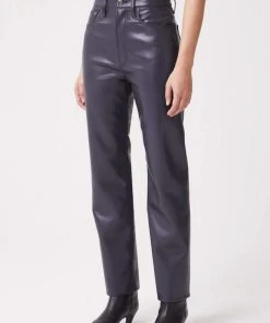 AGOLDE 90'S PINCH WAIST SHADOW LEATHER