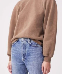 AGOLDE TARRON MOCK NECK SWEATSHIRT