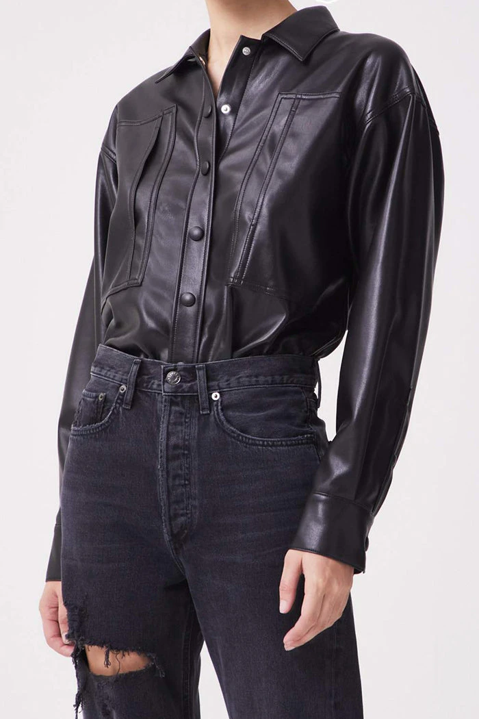 AGOLDE UTILITY VEGAN SHIRT SALE 2 AGOLDE UTILITY VEGAN SHIRT SALE