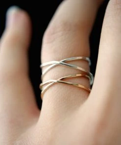 HANNAH NAOMI NEW IN X STACKING RING